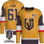 Vegas Golden Knights #61 Mark Stone Gold 2023 Stanley Cup Champions Stitched Jersey