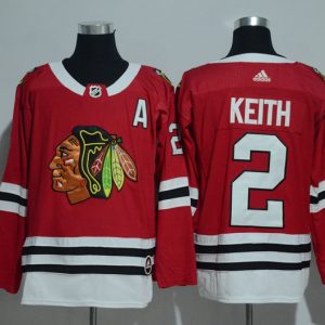 Chicago Blackhawks #2 Duncan Keith Red Adidas Stitched Jersey