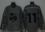 Kings #11 Anze Kopitar Charcoal Cross Check Fashion Stitched Jersey