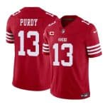San Francisco 49ers #13 Brock Purdy Red 2023 F.U.S.E. With 1-Star C Patch Vapor Untouchable Limited Stitched Jersey