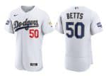 Los Angeles Dodgers Customized White Flex Base Sttiched MLB Jersey