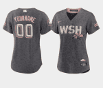 Washington Nationals Active Player Custom 2022 Grey City Connect Cherry Blossom Stitched Jersey