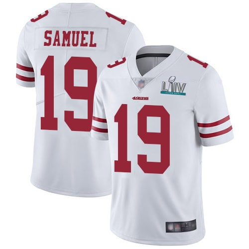 San Francisco 49ers #19 Deebo Samuel White Super Bowl LIV Vaper Untouchable Limited Stitched Jersey