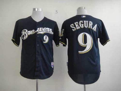 Brewers #9 Jean Segura Blue Cool Base Stitched Jersey