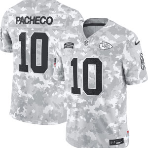Kansas City Chiefs #10 ISIAH PACHECO Arctic Camo 2024 F.U.S.E. Salute To Service Limited Stitched Jersey