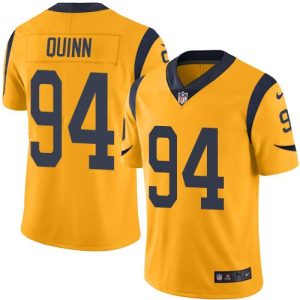 Rams #94 Robert Quinn Gold Stitched Limited Rush Nike Jersey