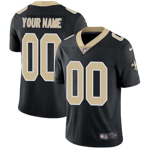 Saints Customized Black Vapor Untouchable Limited Stitched Jersey