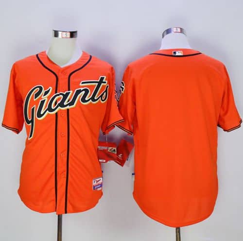 Giants Blank Orange Cool Base Stitched Jersey