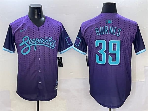 Arizona Diamondbacks #39 Corbin Burnes Purple 2025 City Connect Limited Stitched Jersey