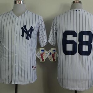 Yankees #68 Dellin Betances White Stitched Jersey