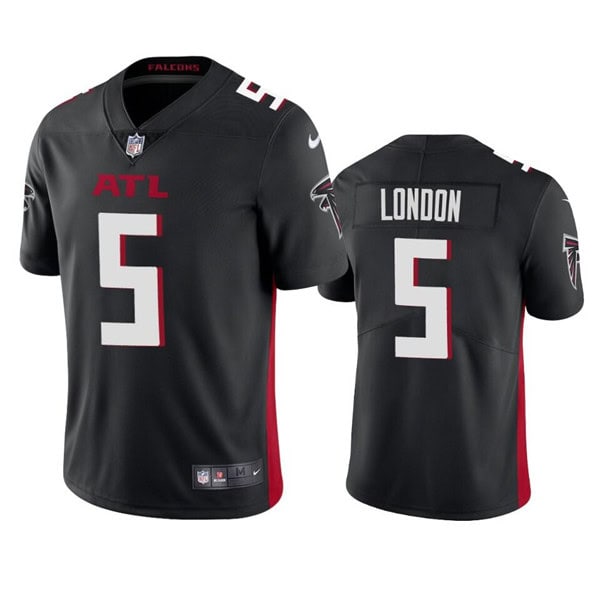 Atlanta Falcons #5 Drake London Black Vapor Untouchable Limited Stitched Jersey
