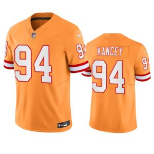 Tampa Bay Buccaneers #94 Calijah Kancey Orange 2023 F.U.S.E. Throwback Limited Stitched Jersey
