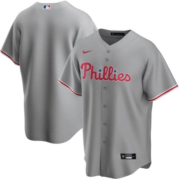 Philadelphia Phillies Grey Cool Base Stitched Jersey