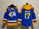 Los Angeles Rams #17 Puka Nacua Blue Ageless Must-Have Lace-Up Pullover Hoodie