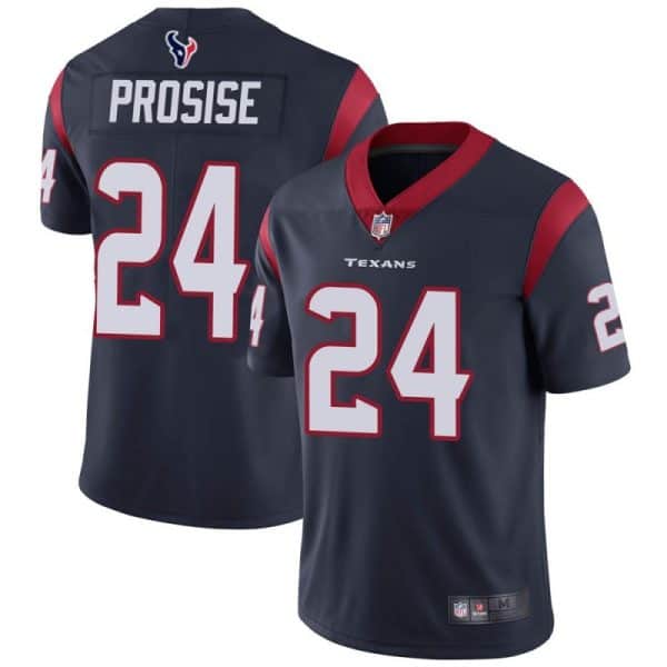Houston Texans #24 C.J. Prosise New Navy Vapor Untouchable Limited Stitched Jersey