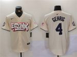 New York Yankees #4 Lou Gehrig Cream Bronx Graffiti V2 Vapor Limited Stitched Jersey