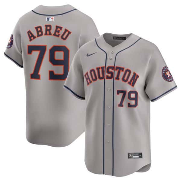 Houston Astros #79 Jose Abreu Gray 2024 Away Limited Stitched Jersey