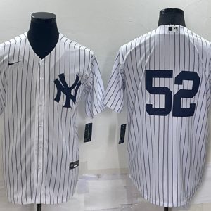 New York Yankees #52 C.C. Sabathia White Cool Base Stitched Jersey