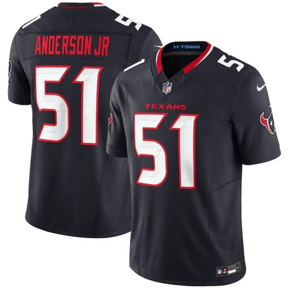 Houston Texans #51 Will Anderson Jr. Navy 2024 Vapor F.U.S.E. Limited Stitched Jersey