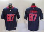 Houston Texans #87 Cade Stover Navy 2nd Alternate F.U.S.E. Vapor Limited Stitched Jersey