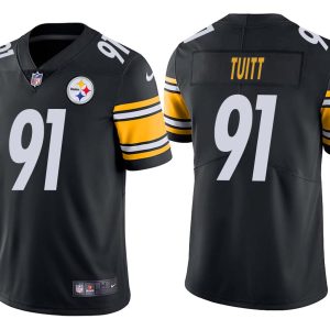 Pittsburgh Steelers Black #91 Stephon Tuitt Vapor Untouchable Limited Stitched Jersey