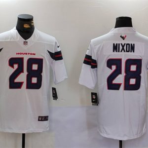 Houston Texans #28 Joe Mixon White Vapor Untouchable Stitched Jersey