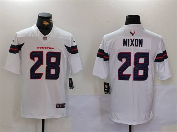 Houston Texans #28 Joe Mixon White Vapor Untouchable Stitched Jersey