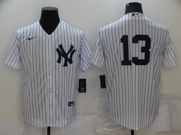 New York Yankees #13 Alex Rodriguez White Cool Base Stitched Baseball Jersey