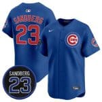 Chicago Cubs #23 Ryne Sandberg Royal 'Ryne Sandberg Tribute' Vapor Limited V2 Stitched Jersey