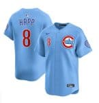 Chicago Cubs #8 Ian Happ Blue 2024 25 2nd Alternate Limited Stitched Jersey