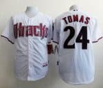 Diamondbacks #24 Yasmany Tomas White Cool Base Stitched Jersey