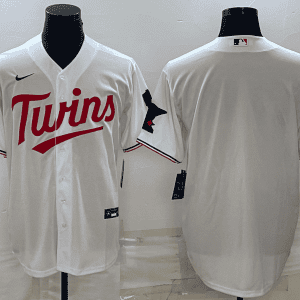 Minnesota Twins Blank White Cool Base Stitched Jersey