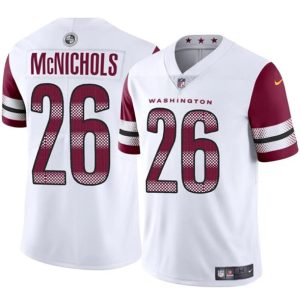 Washington Commanders #26 Jeremy McNichols White 2024 Vapor Limited Stitched Jersey