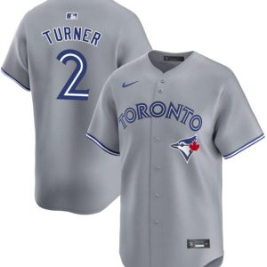 Toronto Blue Jays #2 Justin Turner Gray Cool Base Stitched Jersey