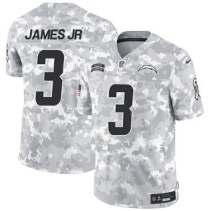 Los Angeles Chargers #3 Derwin James Jr. Arctic Camo 2024 F.U.S.E. Salute To Service Limited Stitched Jersey