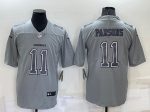 Dallas Cowboys #11 Micah Parsons Gray Atmosphere Fashion Stitched Jersey