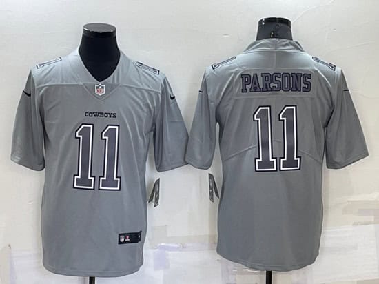 Dallas Cowboys #11 Micah Parsons Gray Atmosphere Fashion Stitched Jersey