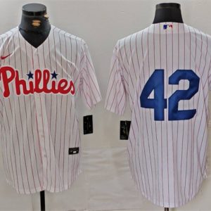 Philadelphia Phillies #42 Jackie Robinson White Cool Base Stitched Jersey