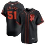 San Francisco Giants #51 Jung Hoo Lee Black 2024 Black AlternateLimited Stitched Jersey