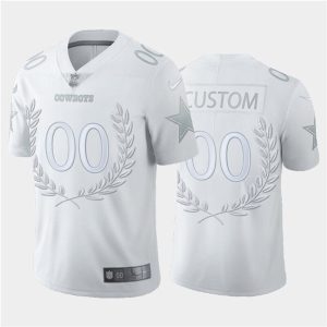 Dallas Cowboys Customized White MVP Stitched Limited Jersey