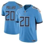 Tennessee Titans #20 Tony Pollard Blue Vapor Limited Stitched Jersey