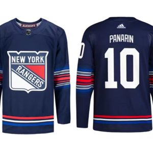 New York Rangers Custom Navy Stitched Jersey