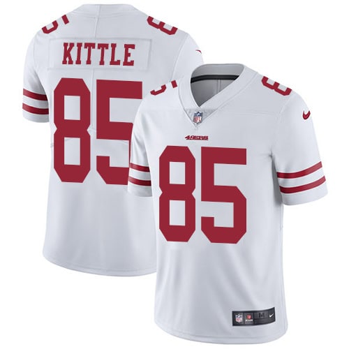 San Francisco 49ers #85 George Kittle White Vapor Untouchable Limited Stitched Jersey