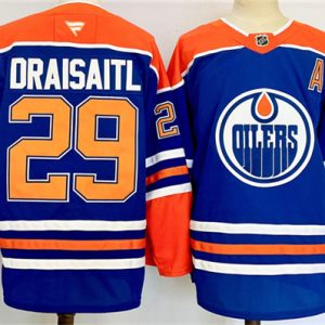 Edmonton Oilers #29 Leon Draisaitl Royal 2024-25 Stitched Jersey