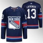 New York Rangers #13 Alexis Lafreniere Navy Stitched Jersey