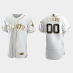 San Francisco Giants Customized White Golden Edition Flex Base Sttiched Jersey