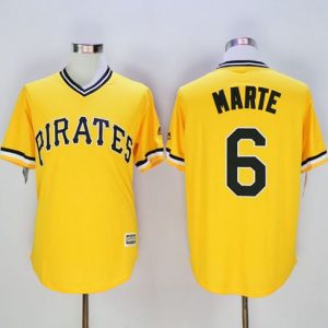 Pirates #6 Starling Marte Gold New Cool Base Stitched Jersey