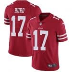 San Francisco 49ers #17 Jalen Hurd Red Vapor Untouchable Limited Stitched Jersey