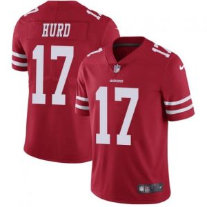 San Francisco 49ers #17 Jalen Hurd Red Vapor Untouchable Limited Stitched Jersey