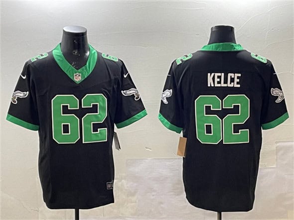 Philadelphia Eagles #62 Jason Kelce Black F.U.S.E. Vapor Untouchable Limited Stitched Jersey